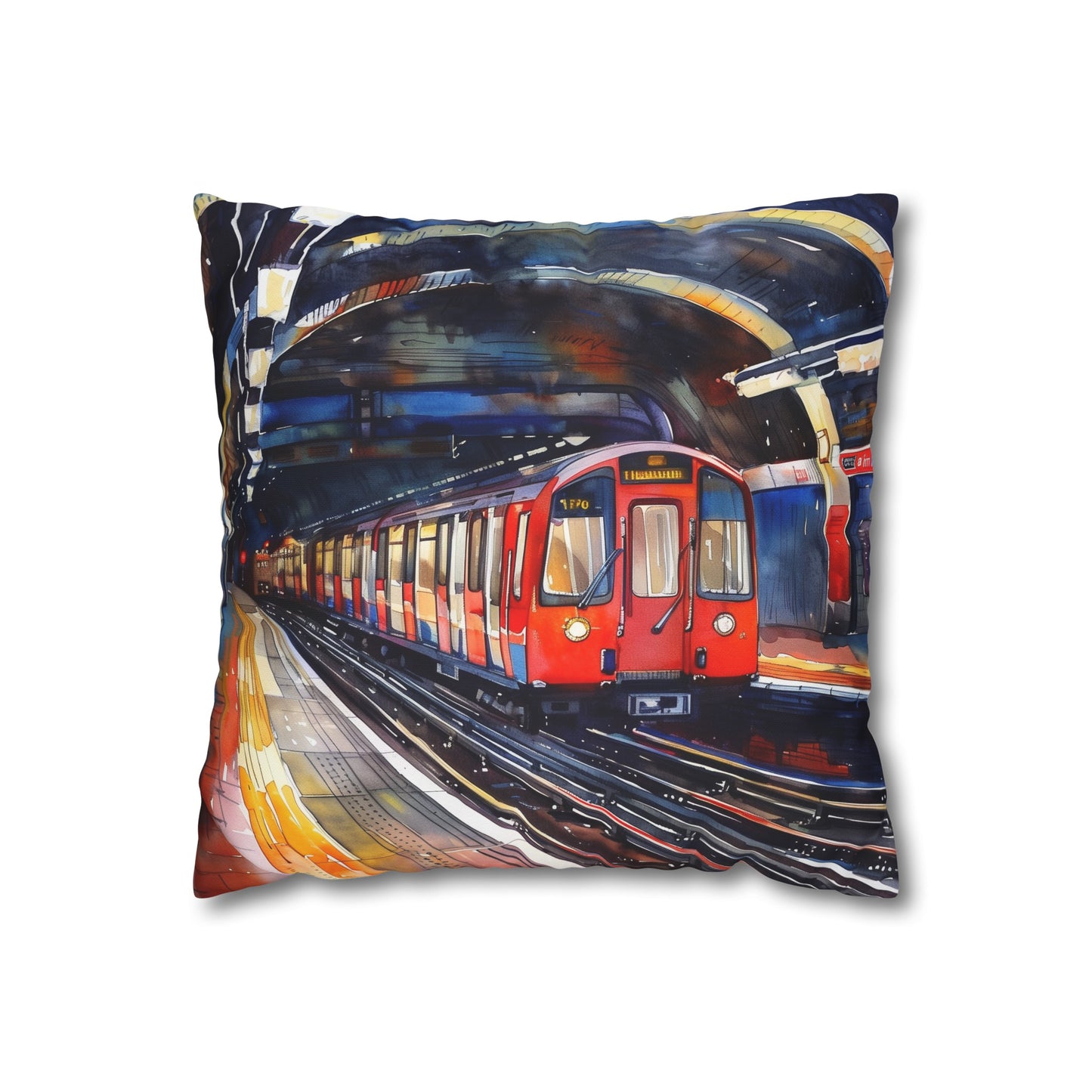 Tube Ride Watercolor Pillowcase | Pillow Cases | All Over Print, AOP, Bed, Bedding, Home & Living, Indoor, Pillow Case, Pillow Covers, Pillows & Covers, Sublimation | Prints with Passion