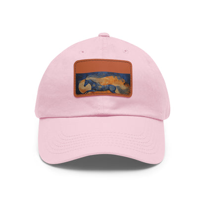 Gallop Through Abstract Art: Horsefull Body Textured Baseball Cap