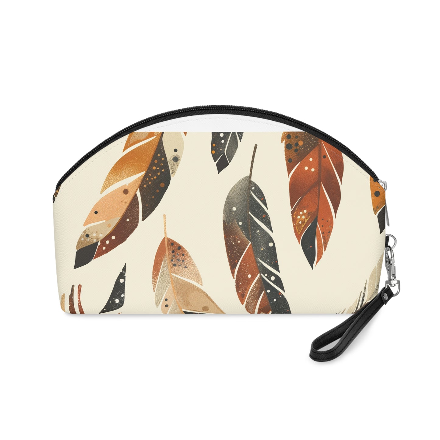 Boho Feathers Makeup Bag: Free-spirited glam