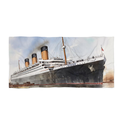 Titanic Ship Beach Towel