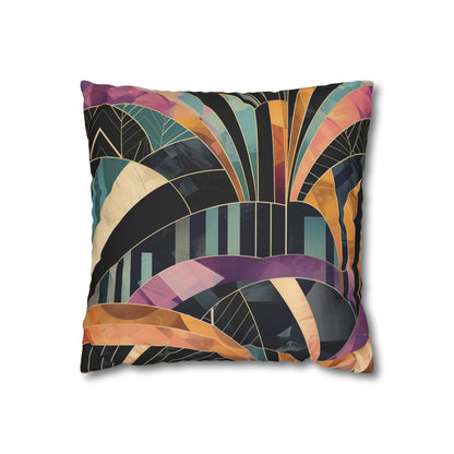 "Vintage Art Deco Elegance Pillowcase - Geometric Pattern Design, High-Quality Material, Great Gift | PrintswithPassion"