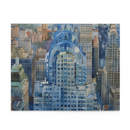 Chrysler Building Watercolor Puzzle