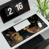 Woodland Creatures — XL & XXL Desk Mat — 3mm Non-Slip Natural Rubber Base Detail