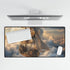 Steampunk Airship Sailing Through Clouds — XL & XXL Desk Mat — Product Detail View 5