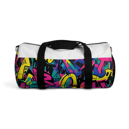 Neon Graffiti Duffel Bag