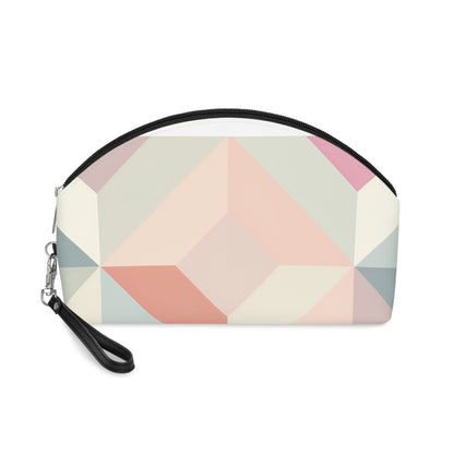 Chic Pastel Geometrics Makeup Bag | Makeup Bag | Accessories, All Over Print, AOP, Cosmetics, Pouches, Sublimation, Travel Accessories, With zipper | Prints with Passion