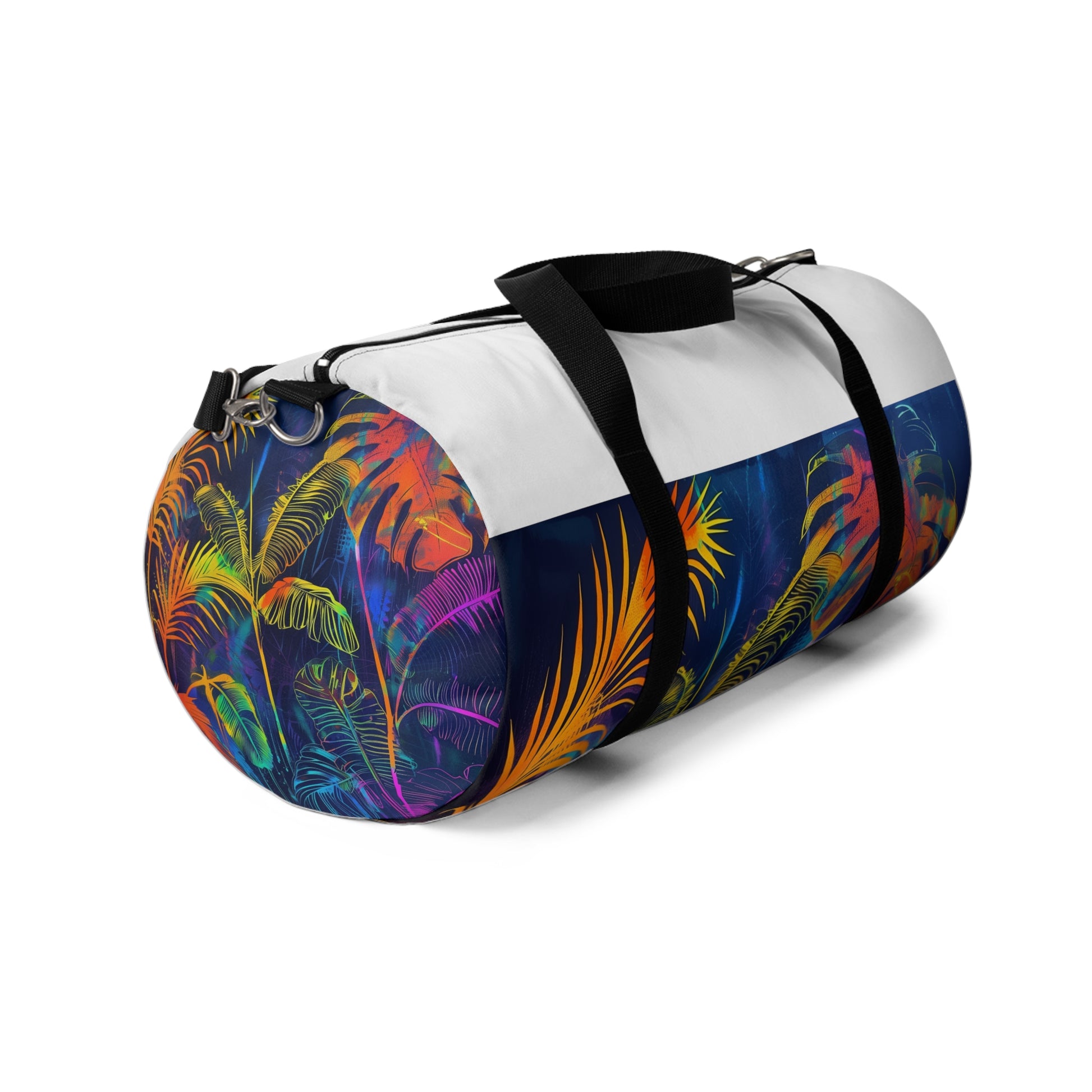 Tropical Leaf Duffel Bag | Duffle Bags | Accessories, All Over Print, AOP, Assembled in the USA, Assembled in USA, Bags, Duffle, Made in the USA, Made in USA | Prints with Passion