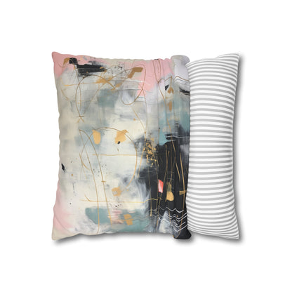 Luxurious Mint & Gold Abstract Pillowcase - High-Quality, Stylish, All-Season, Great Gift - Shop Now!