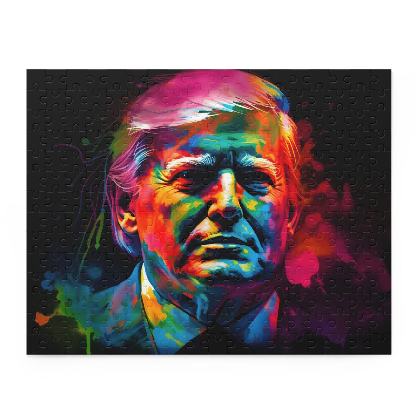 Trump Neon Watercolor Puzzle