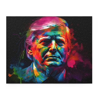 Trump Neon Watercolor Puzzle