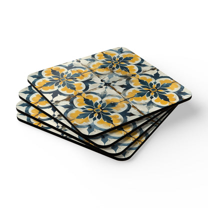 Artisan Tiles Corkwood Coaster Set