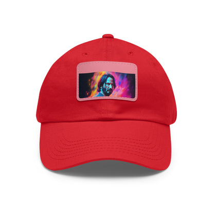 Neon Dreams: Keanu Reeves Watercolor Baseball Cap