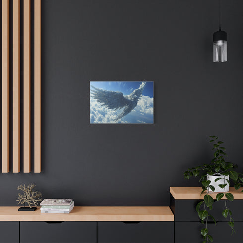 Satellite Shaped Like an Angel — Canvas Wall Art — Product Detail View 5