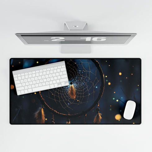 Dreamcatcher with Animated Stardust — XL & XXL Desk Mat — Product Detail View 5