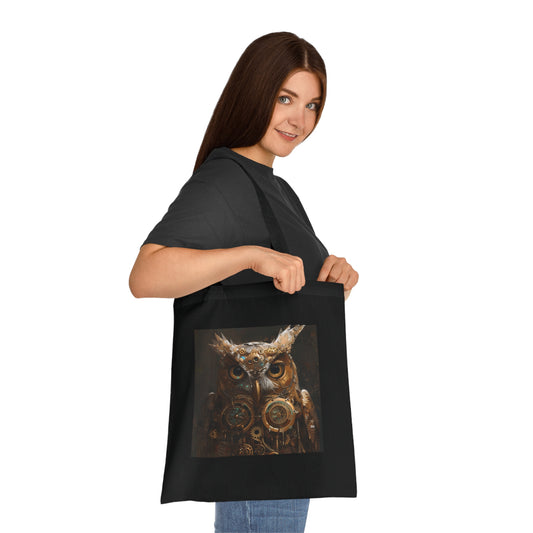 Clockwork Owl Tote Bag | Tote Bag | Accessories, Bags, Cotton, DTG, Totes | Prints with Passion