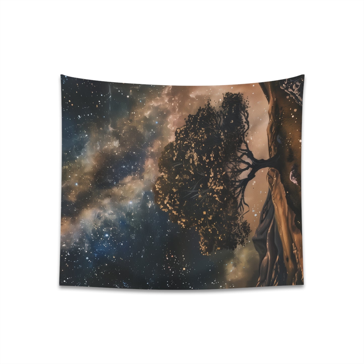 "Milky Way Majesty Tapestry: Ethereal Galactic Decor - High-Quality and Stylish | 34" × 40" or 57" × 57""