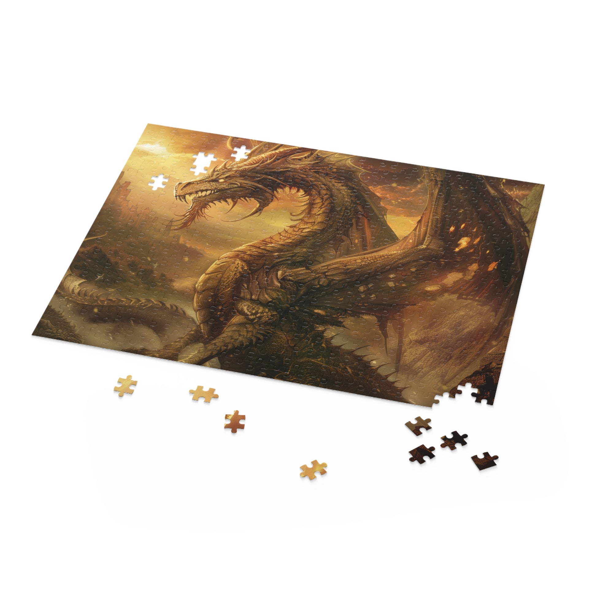 "Dragon Fantasy Jigsaw Puzzle - Intricate and captivating puzzle with mystical dragon design"