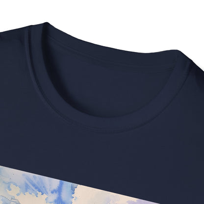 Majestic Peaks in Watercolor: The Swiss Alps T-shirt