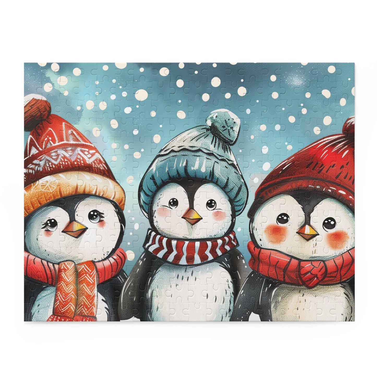 "Charming Winter Penguins Jigsaw Puzzle for Animal Lovers"