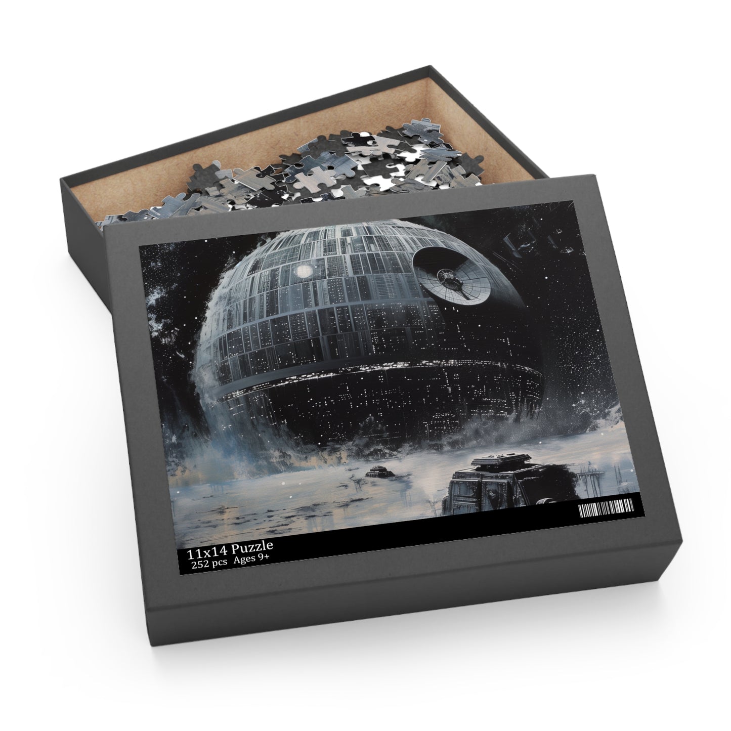 Intricate Death Star Wars jigsaw puzzle for fans and enthusiasts, hours of entertainment