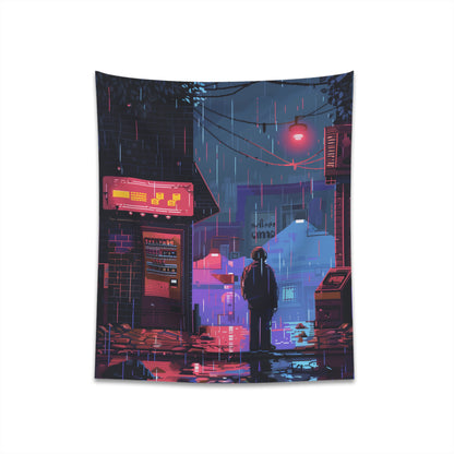 Retro Pixel Art Tapestry: Colorful gaming design adds vintage cool to any space. Perfect gift!