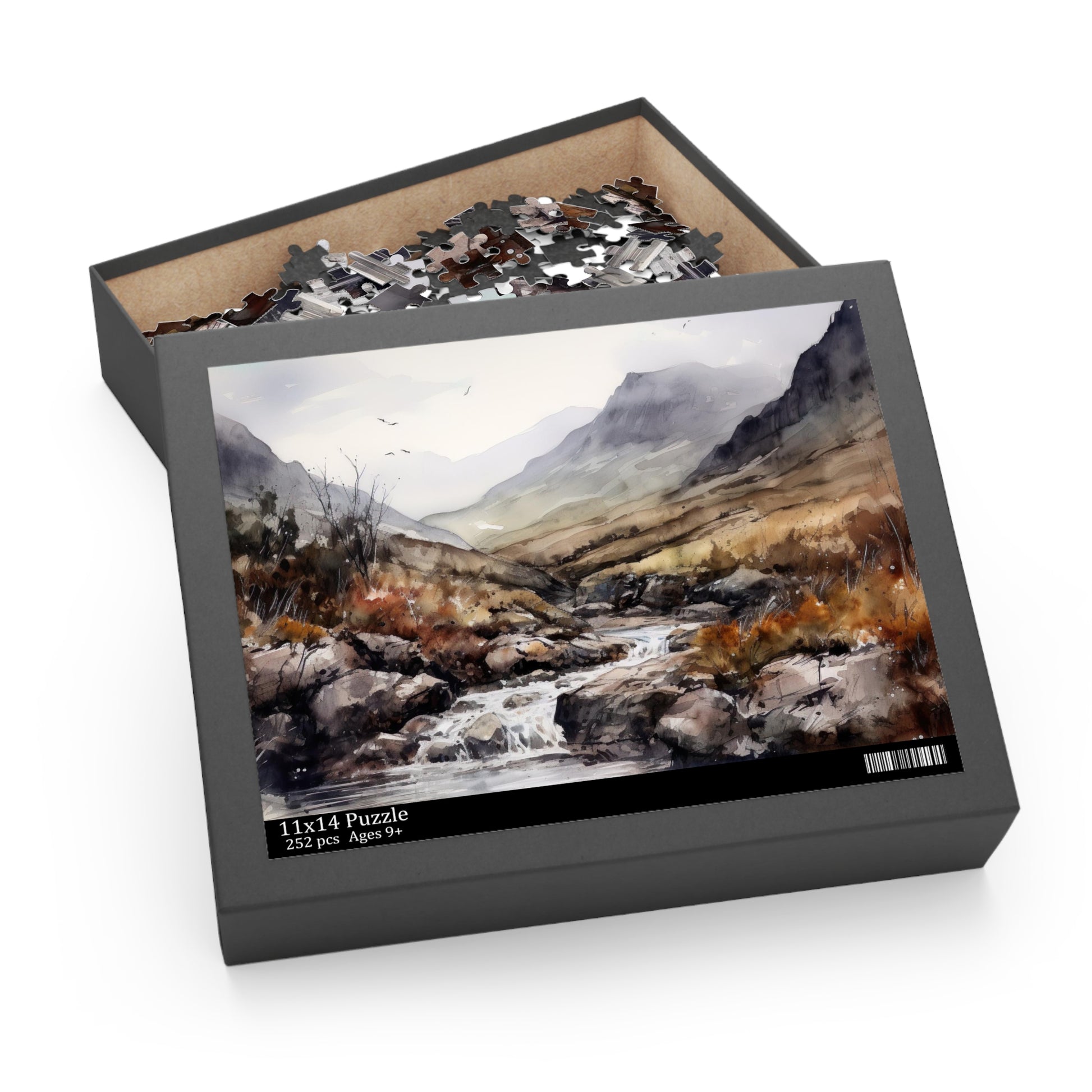 Highland Serenity Jigsaw Puzzle - Escape to the Scottish countryside with this tranquil landscape puzzle.