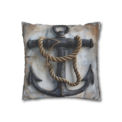 "Anchored Dreams Pillowcase - Nautical-themed design for a peaceful slumber, high-quality material, perfect for all seasons. Great gift idea!"