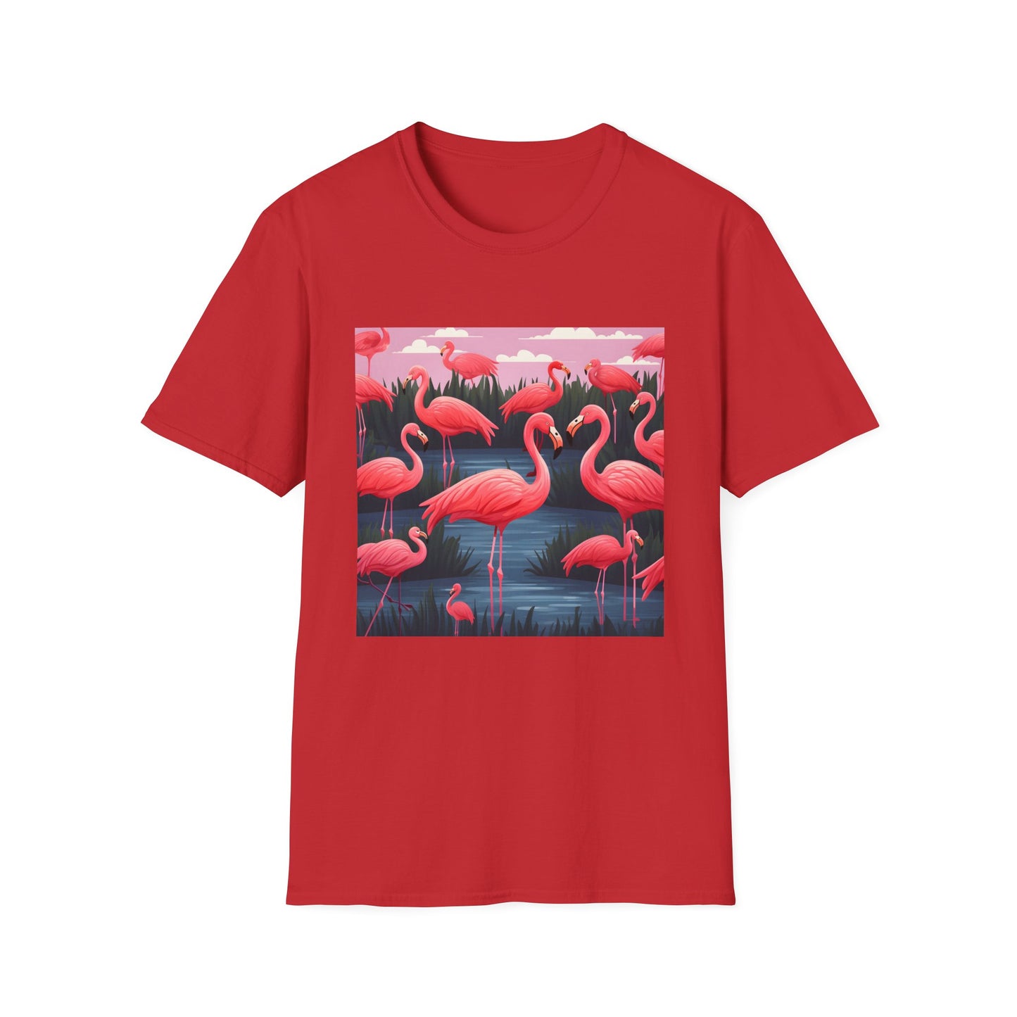 Flamingo Flock Elegance Tee