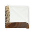 Desert Wind Forming Owl Face Plush Fleece Throw Blanket