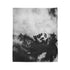 Tribal Warrior Made of Smoke — Plush Fleece Throw Blanket — Product Detail View 7