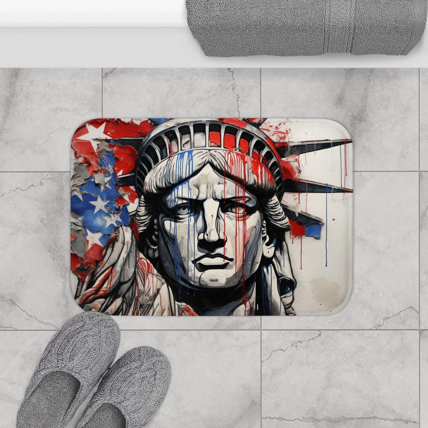 Patriotic Ink Splash Bath Mat | Bath Mats | Bath, Bathroom, Home & Living, Indoor, Sublimation | Prints with Passion