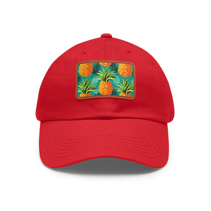 Tropical Twist Pineapple Print Cap