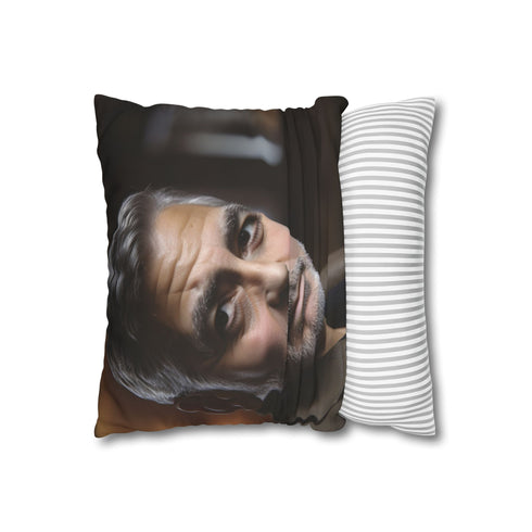 George Clooney Double-Sided Square Cushion Cover
