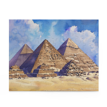 Pyramids Watercolor Jigsaw Puzzle