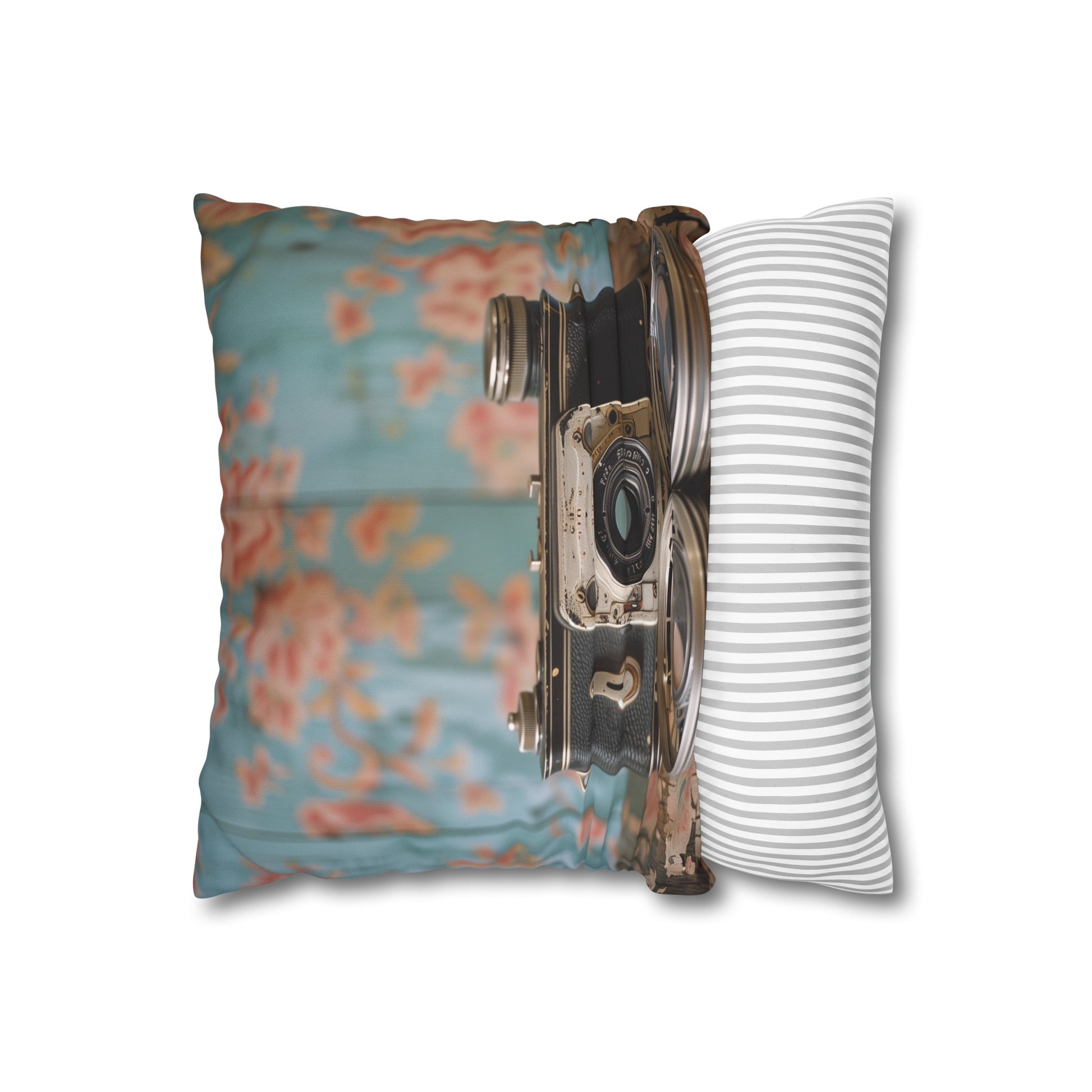 Vintage Shutterbug Pillowcase - Retro Camera Design, High-Quality Material, Perfect Gift