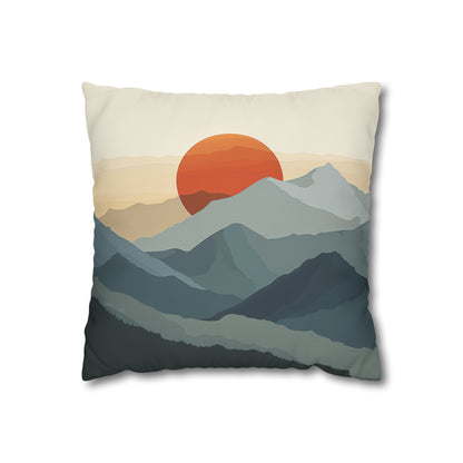 Golden Hour Peaks Pillowcase | Pillow Cases | All Over Print, AOP, Bed, Bedding, Home & Living, Indoor, Pillow Case, Pillow Covers, Pillows & Covers, Sublimation | Prints with Passion