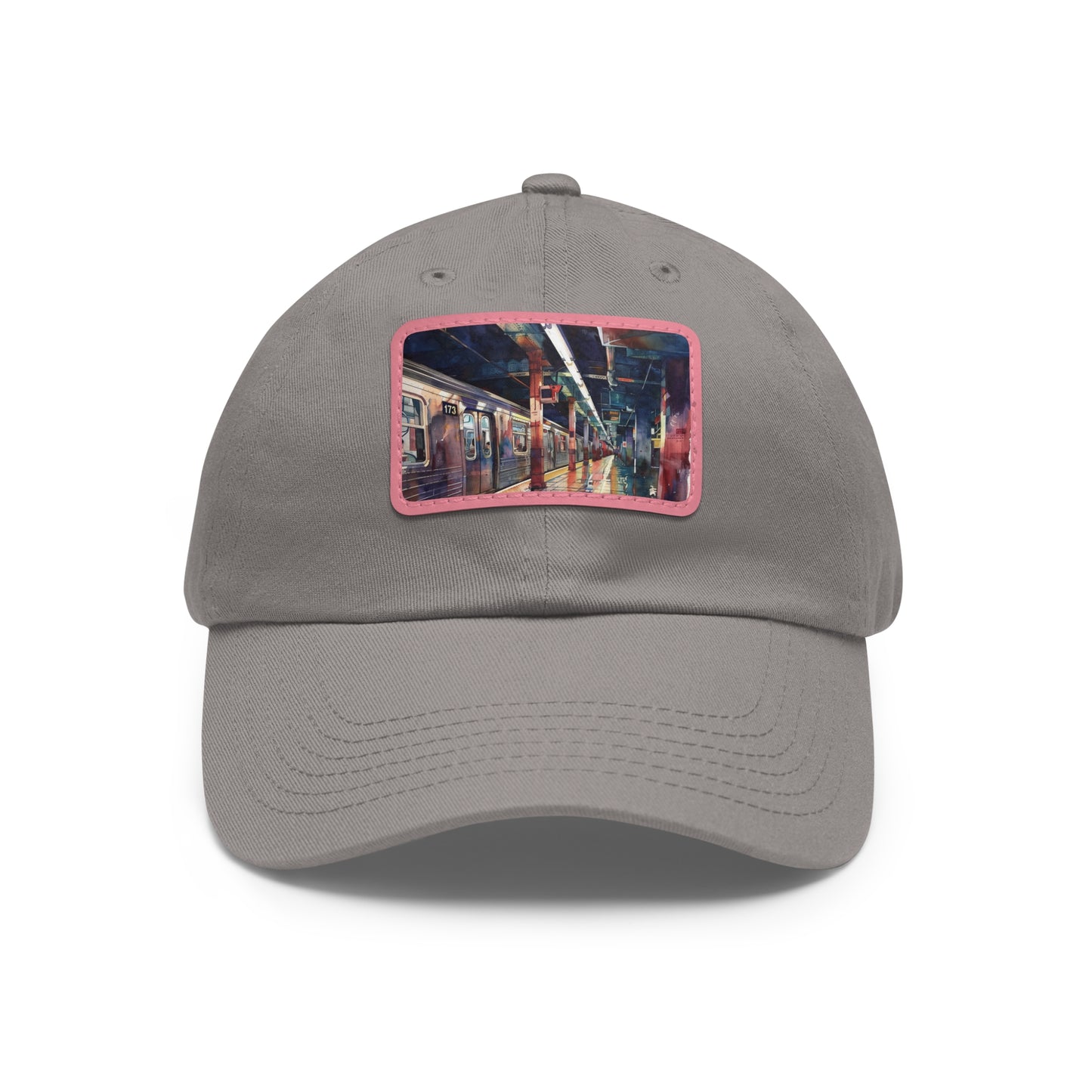 New York City Subway Sunset: Watercolor Baseball Cap