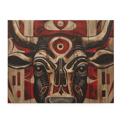 "Discover tribal animal totem puzzle - unlock ancient wisdom and spiritual energy"