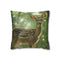 Magical Deer in Enchanted Forest — 40×40 Cushion Cover — Front 40×40 cm Square Cushion View