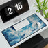 Sky Whales Grazing on Clouds — XL & XXL Desk Mat — 3mm Non-Slip Natural Rubber Base Detail