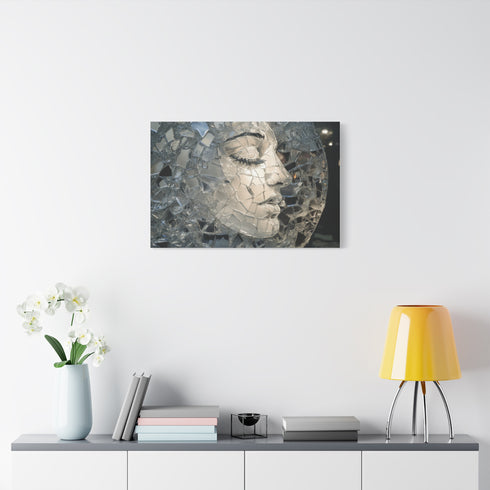 Moon Made of Shattered Glass (Edition II) — Canvas Wall Art — Product Detail View 7