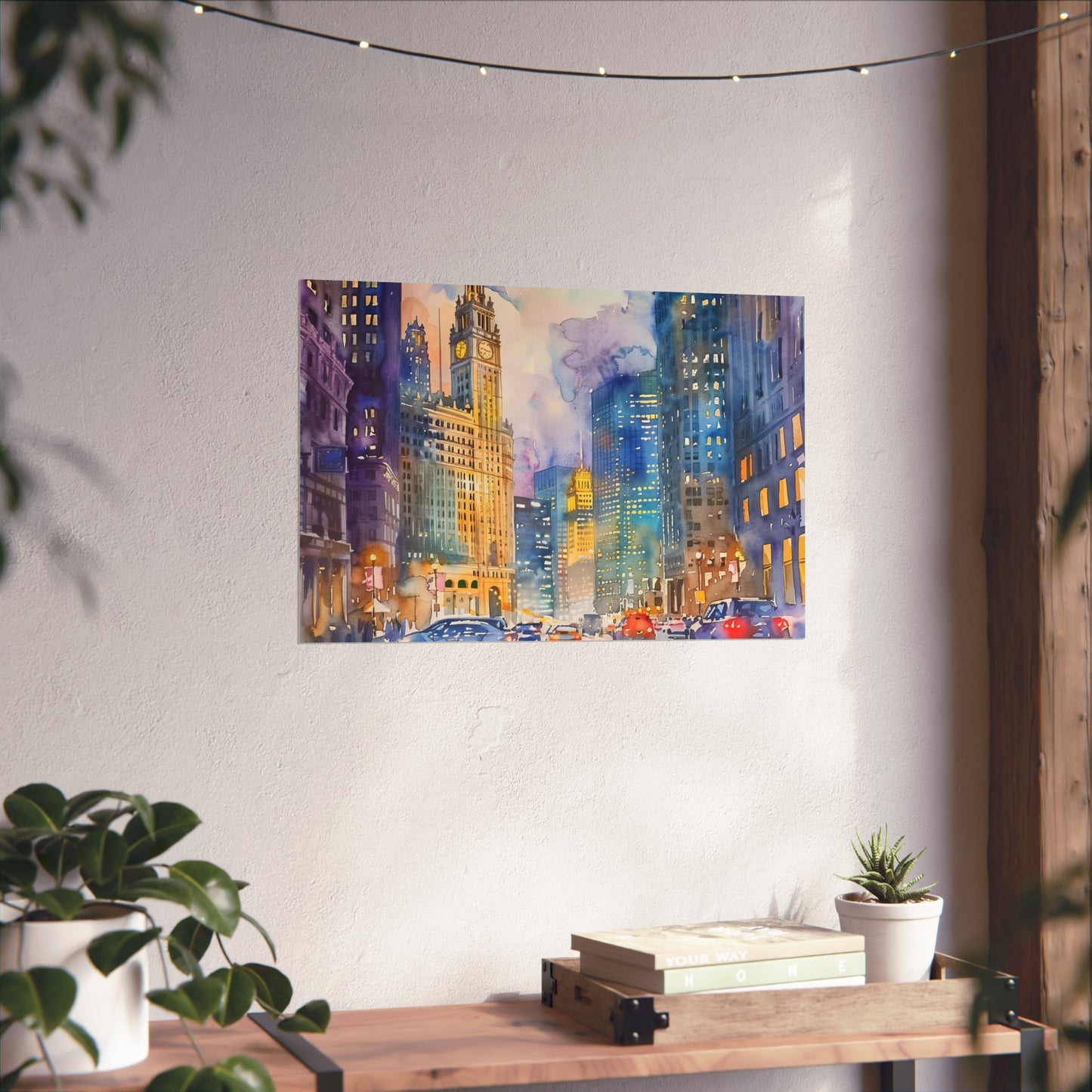 captures the essence of the Windy City's architectural marvels and urban energy. From the towering skyscrapers to the vibrant riverfront