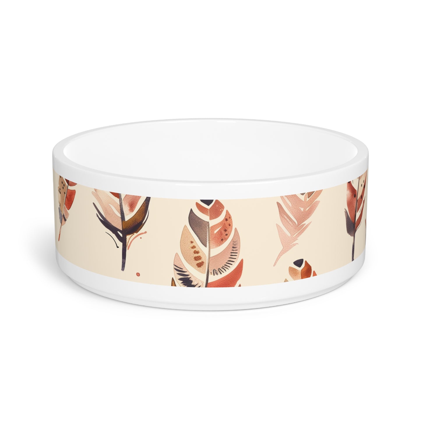 Boho Feathered Pet Paradise Bowl