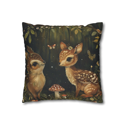 Enchanted Forest Pillowcase - High-quality, comfortable, and stylish pillowcase with adorable woodland creatures, perfect for all seasons. Great gift idea!