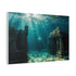 Sunken City Awakening with Energy (Edition II) — Canvas Wall Art — Side Profile & Stretched Corner Detail