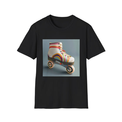 Roll into the Past: A Retro Roller Skate Rhapsody | T-Shirt | DTG, Men's Clothing, Regular fit, T-Shirts, Unisex, Women's Clothing | Prints with Passion