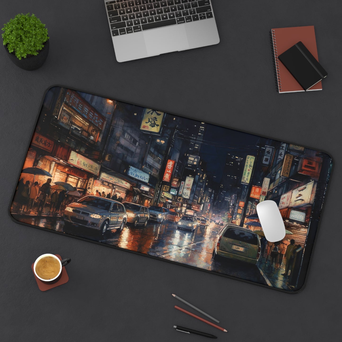 Tokyo Night Skyline Desk Mat | Desk Mat | Accessories, Back-to-School, Desk, Fall Bestsellers, Home & Living, Mouse pad, Mouse Pads, Mousepad, Seasonal Picks, Stationery, TikTok | Prints with Passion