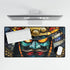 Stained Glass Samurai Mask — XL & XXL Desk Mat — Product Detail View 5