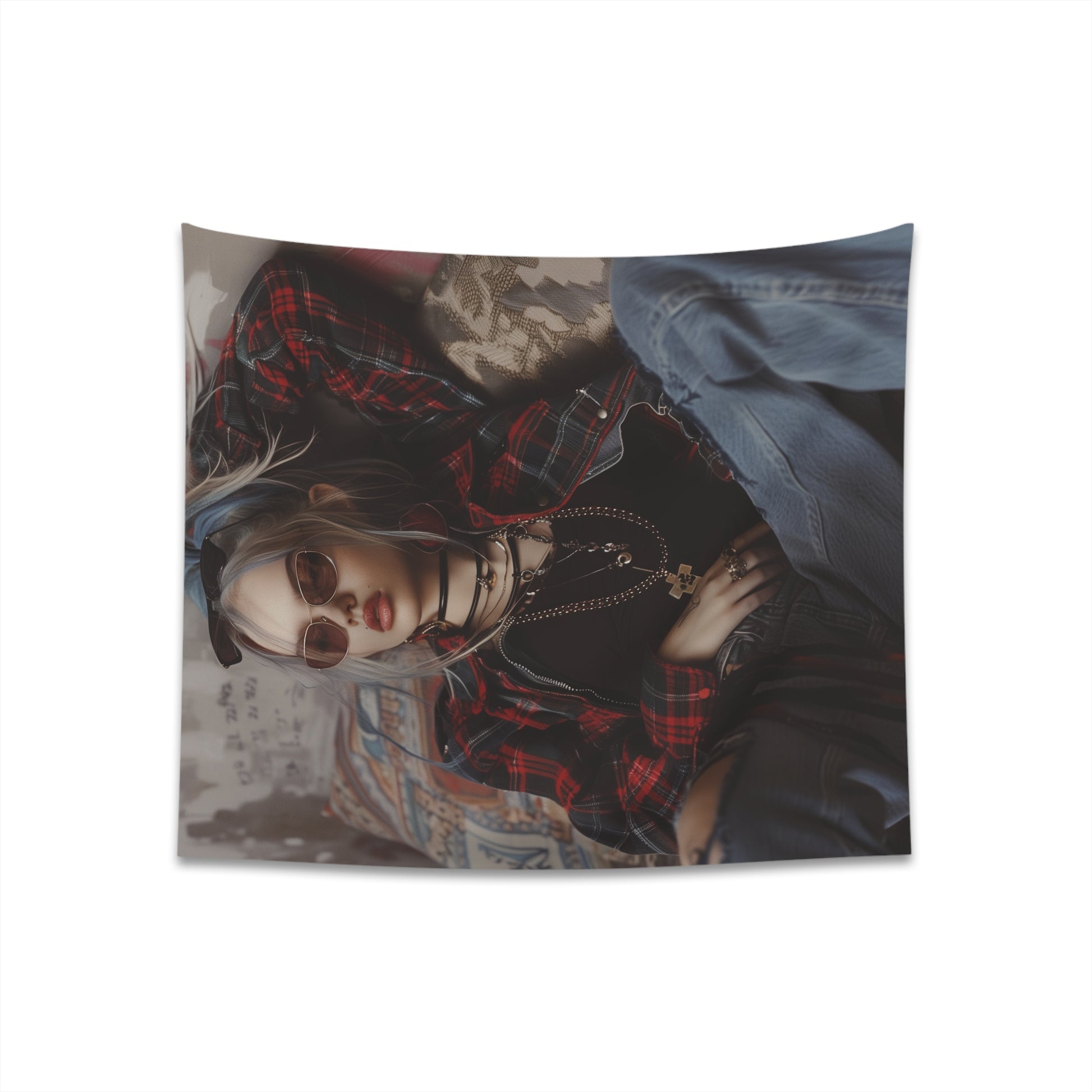 "90s Redux Grunge Tapestry | High-Quality Material | Stylish Design | Perfect Gift | 34" x 40" or 57" x 57" | Shop Now!"