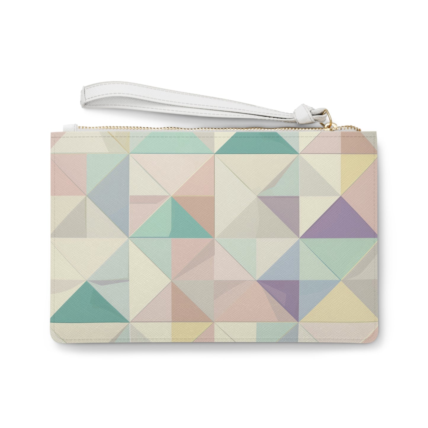 Geometric Pastel Clutch Bag